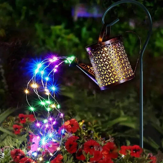 Solar Glow Watering Can LED Fairy Light