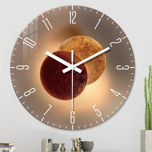 Silent Tempered Glass Wall Clock