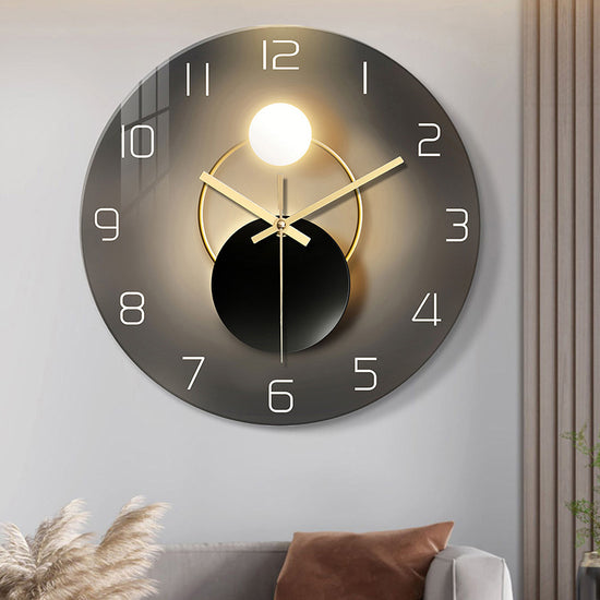 Silent Tempered Glass Wall Clock