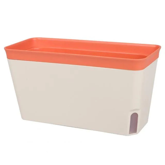 Aqua Layer Rectangular Self-Watering Planter