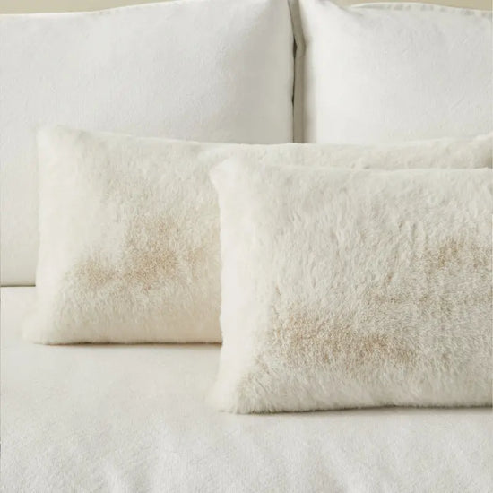 Double Sided Rabbit Hair Waist Sofa Pillow