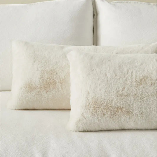 Double Sided Rabbit Hair Waist Sofa Pillow