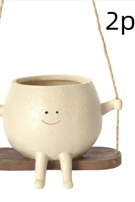 Swing Face Hanging Flower Pot