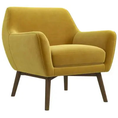 Gold Velvet Lounge Chair