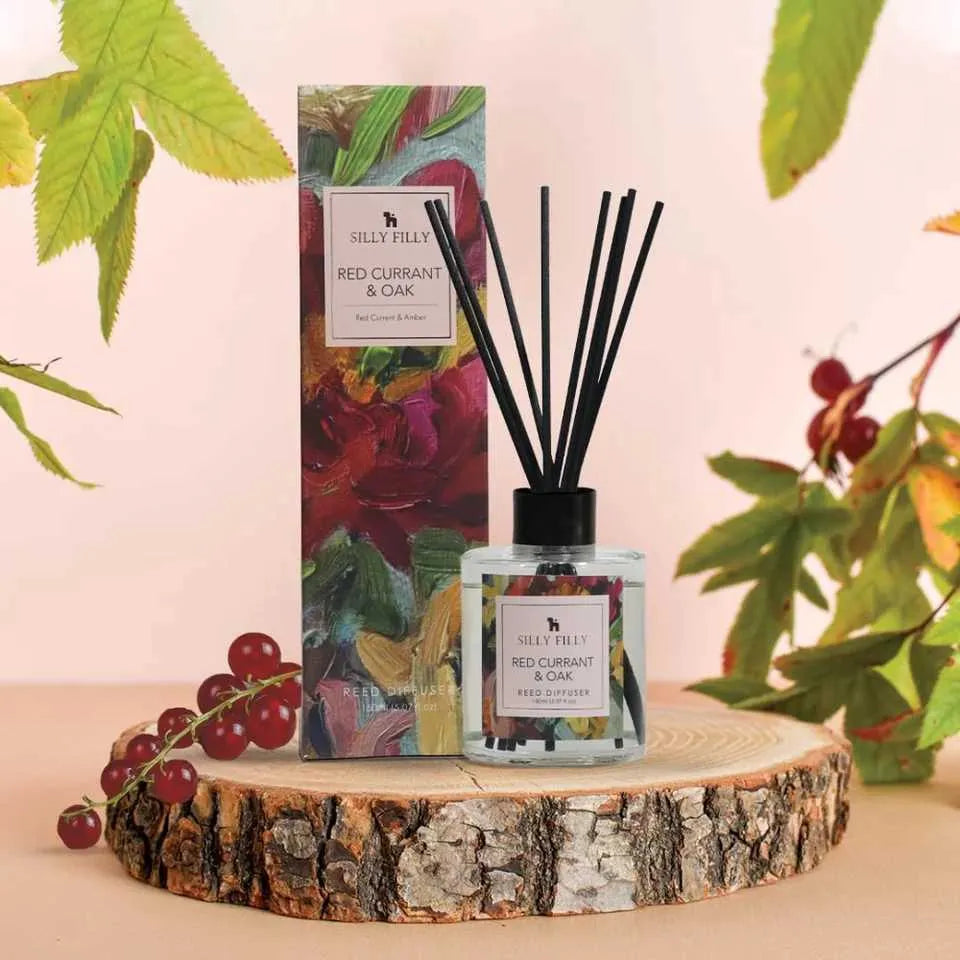 Reed Diffuser Set for Home Bathroom Accessories Shelf Decor Air Fresheners Sticks Diffuser with 5 FL oz Essentials oils S25111