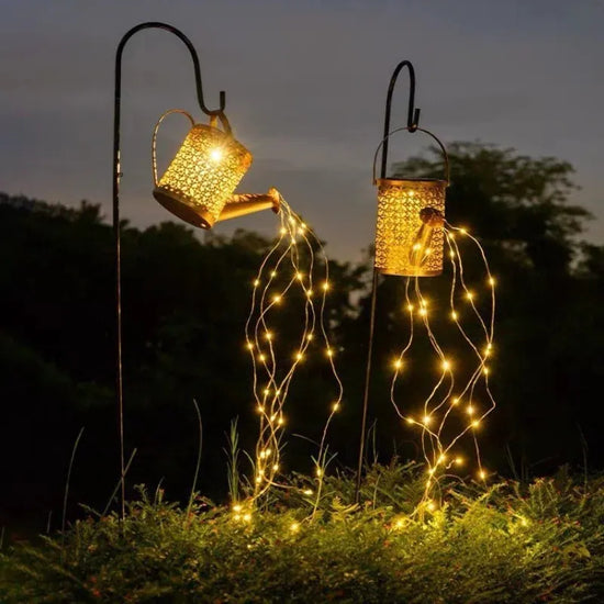 Solar Glow Watering Can LED Fairy Light